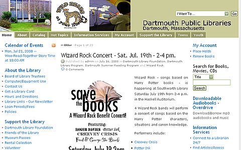 Dartmouth Public Libraries Website